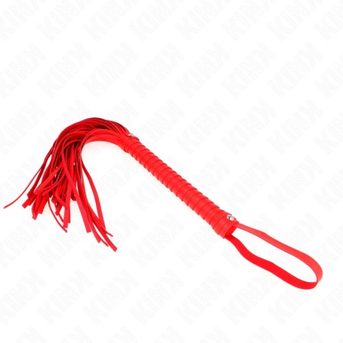 Kink Textured Red Whip for BDSM Fun