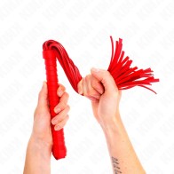 Kink Textured Red Whip for BDSM Fun