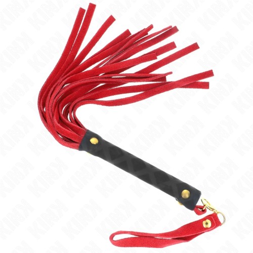 Kink Mini Suede Flogger Red 30cm