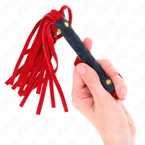 Kink Mini Suede Flogger Red 30cm