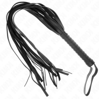 Kink Long Tail Whip with Short Handle Black 70 cm