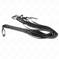 Kink Long Tail Whip with Short Handle Black 70 cm