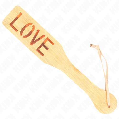 Kink Bamboo Paddle with Love - BDSM Fun