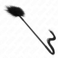 Kink Silicone Whip with Feathers for Tickling 47 cm