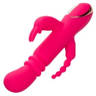 Jack Fantasy Triple Vibrador Calentable Rabbit Rosa - Experiencia Sensacional