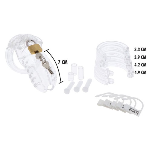 Extreme Adjustable Acrylic Chastity Cage