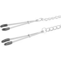 Darkness Adjustable Nipple Clamps with Chain