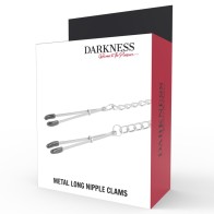 Darkness Adjustable Nipple Clamps with Chain