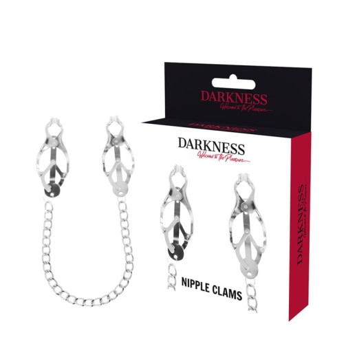 Darkness Nipple Clamps with Chain for BDSM