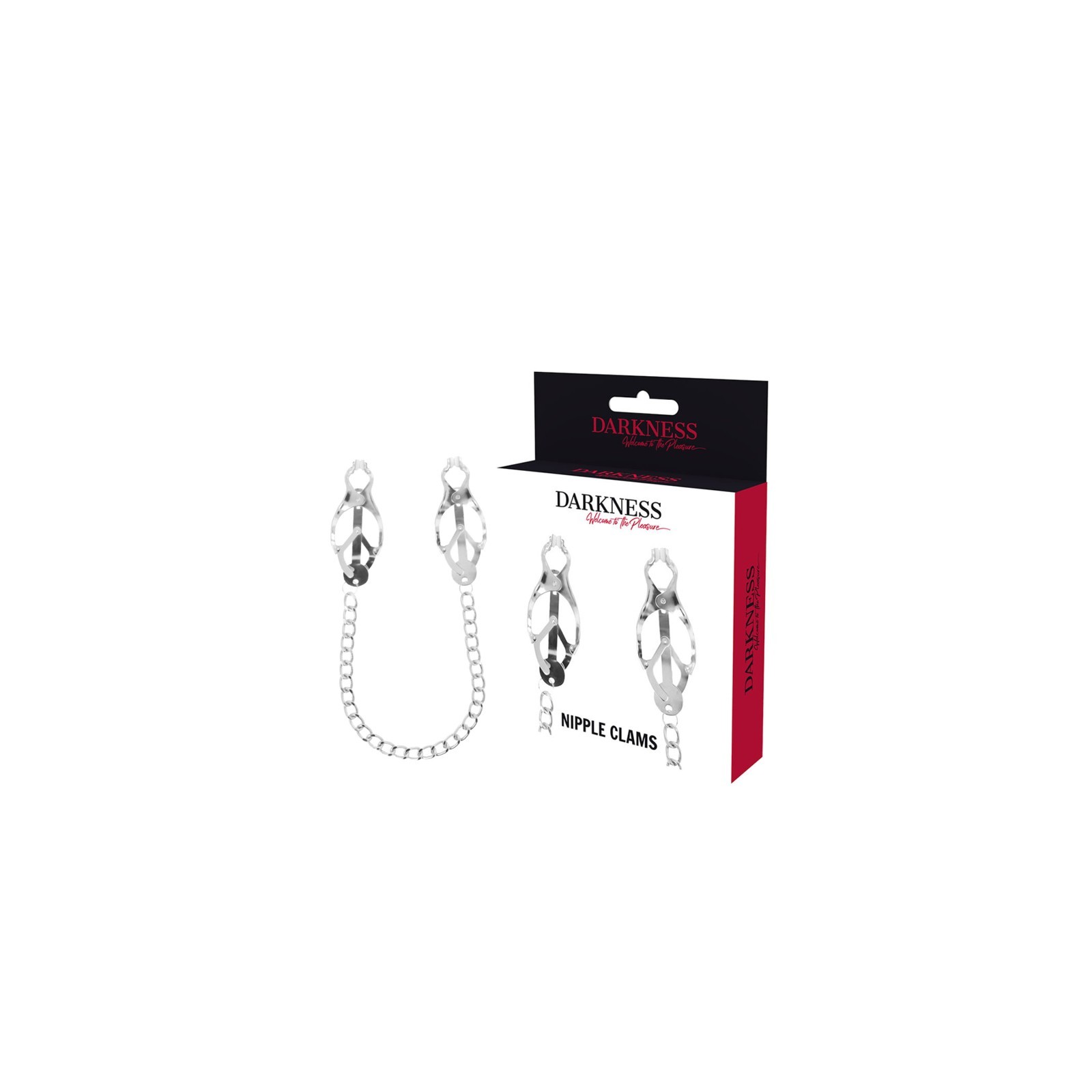 Darkness Nipple Clamps with Chain for BDSM