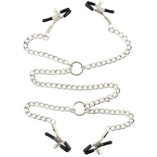 4 Nipple Clamps with Chains