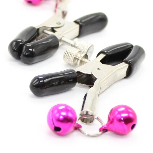 Nipple Clamps with Bell Pink - Enhance Your Play