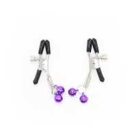 Purple Nipple Clamps for Pleasure