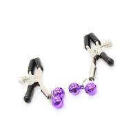 Purple Nipple Clamps for Pleasure