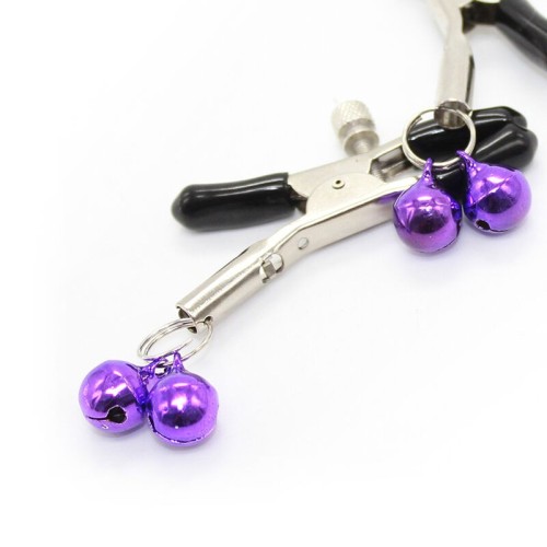 Purple Nipple Clamps for Pleasure