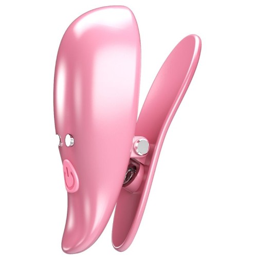 Pretty Love Vibrating Nipple Clamps - Pink