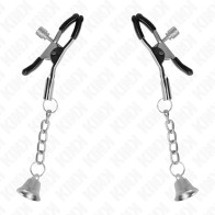 Kink Nipple Clamps with Bell Pendant for Sensation