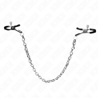 Kink Nipple Clamps with Thick Chain 30cm - Explore Sensual Stimulation