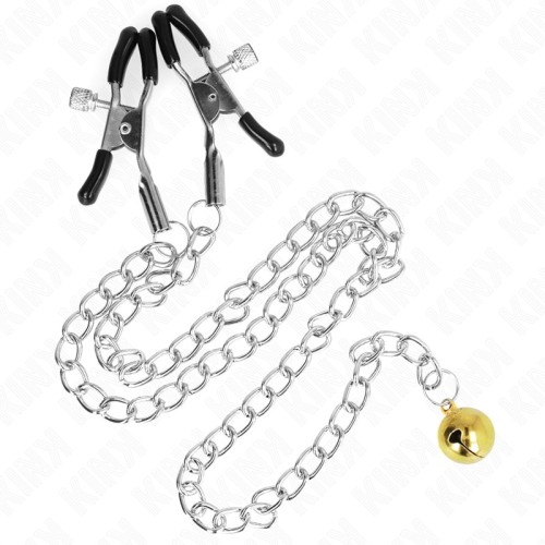 Kink Nipple Clamps with Bell and Chain