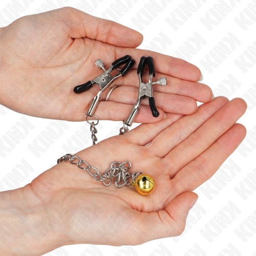 Kink Nipple Clamps with Bell and Chain