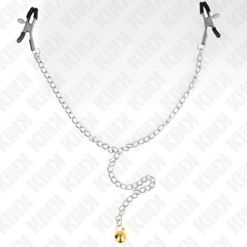 Kink Nipple Clamps with Bell and Chain