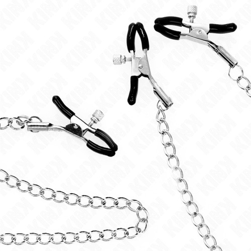 Kink Nipple and Clitoris Clamps with Chain