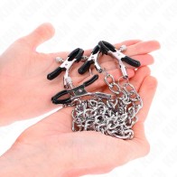 Kink Nipple Clamps Double with Chains 32 cm