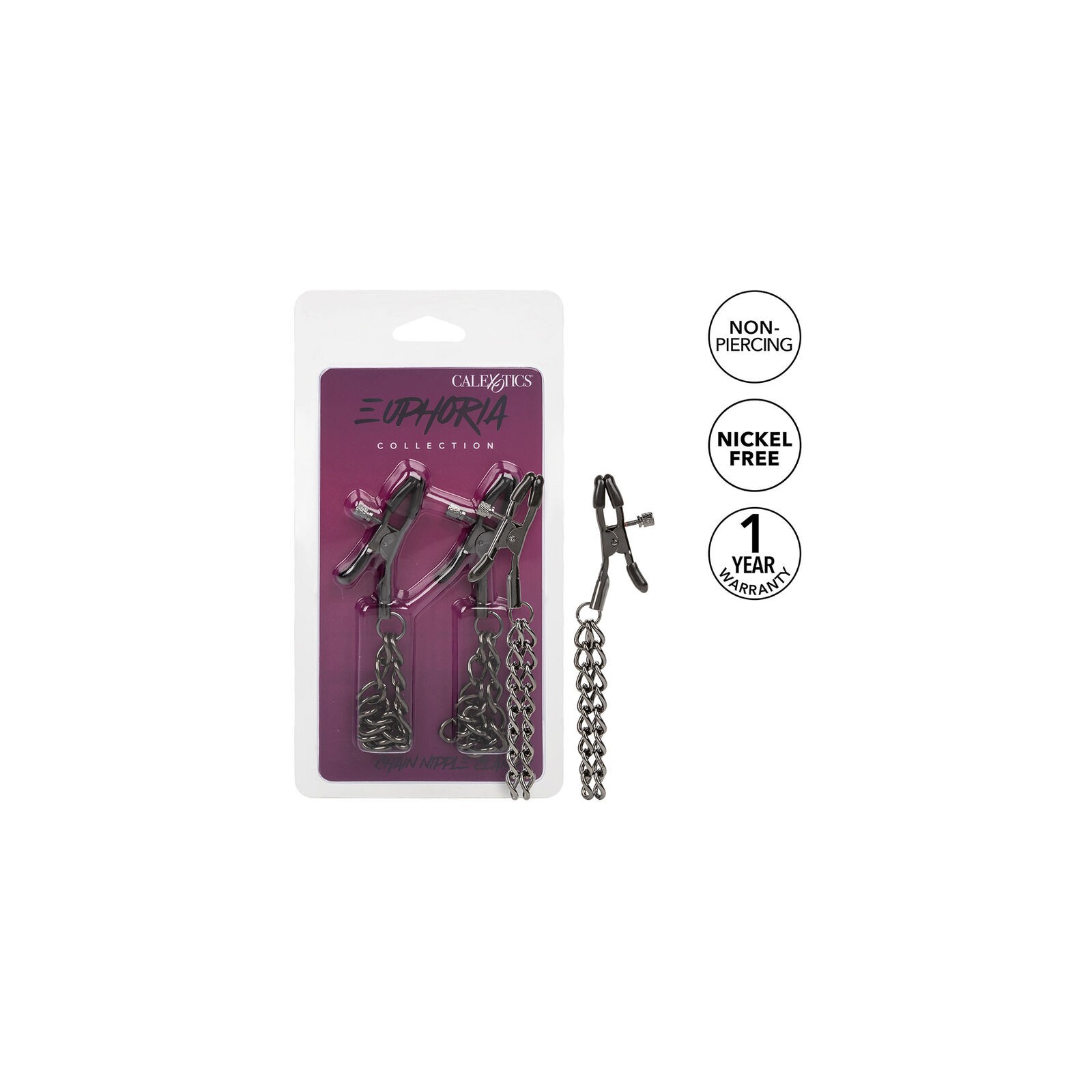 Euphoria Chain Nipple Clamps 14.5 cm