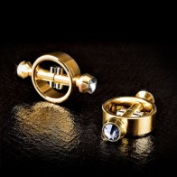 Luxurious Magnetic Nipple Clamps - Gold Finish