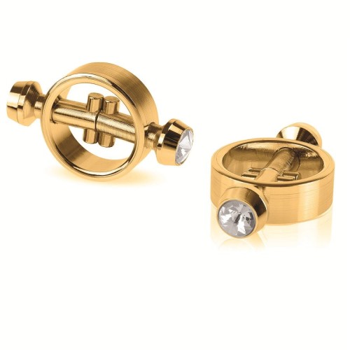 Luxurious Magnetic Nipple Clamps - Gold Finish