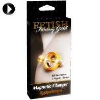 Luxurious Magnetic Nipple Clamps - Gold Finish