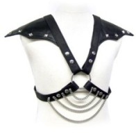 Metal and Shoulders BDSM Harness