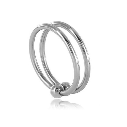 Double Steel Cock Ring for Enhanced Pleasure