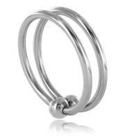 Double Steel Cock Ring for Enhanced Pleasure