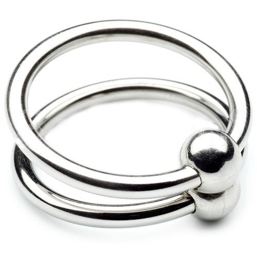 Double Steel Cock Ring for Enhanced Pleasure