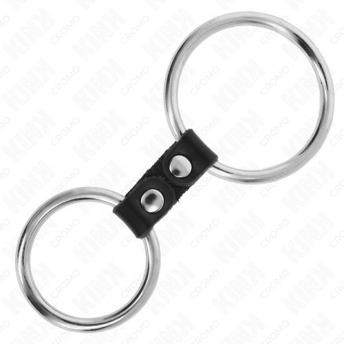 Kink Double Metal Penis Ring - Adjustable Pleasure