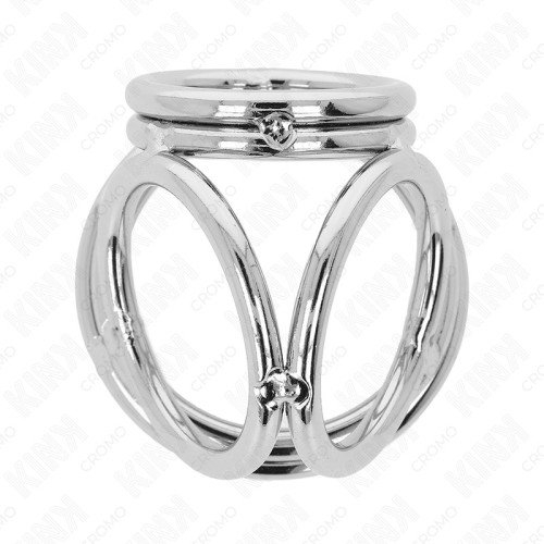 Kink Anillo Pene Triple Metal Cromado