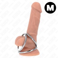 Kink Triple Metal Chrome Penis Ring Model 2 - Control and Pleasure