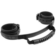 Fetish Submissive Handcuffs with Pull Strap