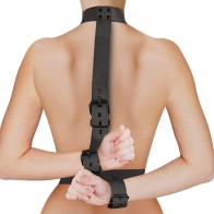 Men's Body Restraint Harness Neck and Wrist Straps