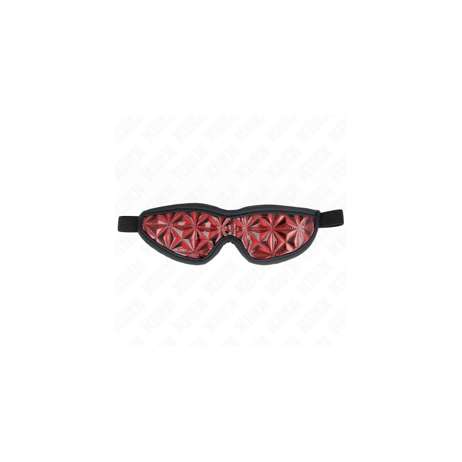 Kink Diamond Pattern Red Blindfold for Sensual Play