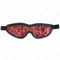 Kink Diamond Pattern Red Blindfold for Sensual Play