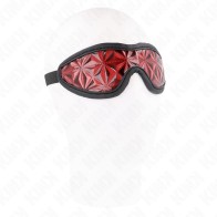 Kink Diamond Pattern Red Blindfold for Sensual Play