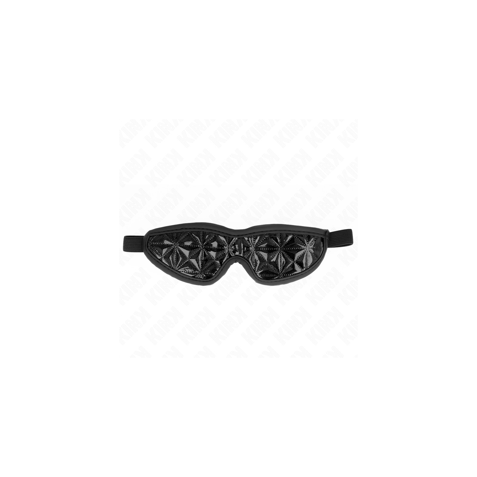 KINK Diamond Pattern Black Mask for BDSM Play