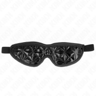 KINK Diamond Pattern Black Mask for BDSM Play