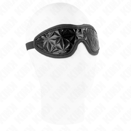 KINK Diamond Pattern Black Mask for BDSM Play