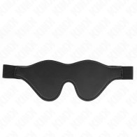 Kink Faux Leather Blindfold with Elastic Belt