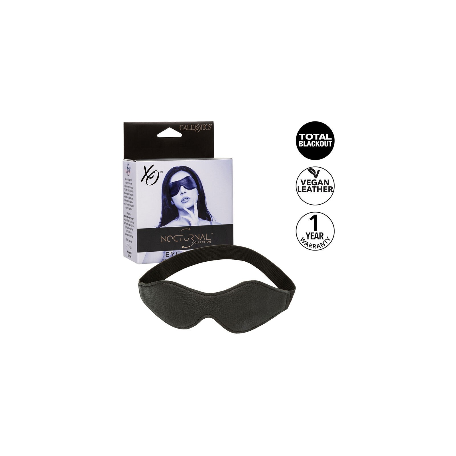 Nocturnal Eye Mask Leather Black