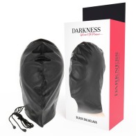 Darkness Máscara de Sujeción Negra para Amantes del Fetichismo BDSM