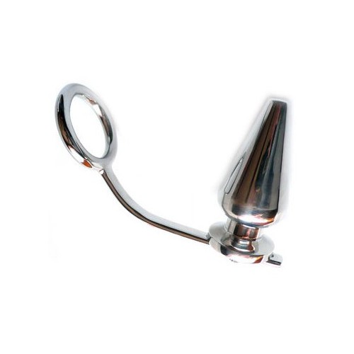 Anillo Acero Con Plug Anal 45 X 50mm - Placer Aumentado